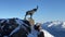 Piz Nair of St. Moritz in Alps Switzerland in the winter