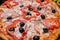 Pizza background national italian food meal