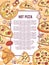 Pizza banner or flyer. Good as a template of advertisement, menu card brochure and invitation.