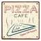 pizza cafe sticker. Vector illustration decorative design