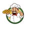 Pizza Chef Mascot Design Vector