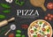 Pizza cooking background