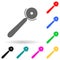 pizza cutter multi color style icon. Simple glyph, flat vector of kitchen tools icons for ui and ux, website or mobile application