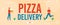 Pizza Delivery Service Flat Vector Web Banner