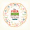 Pizza design template for menu, banner, advertising etc