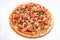 Pizza, different kinds of pizzas to the menu of restaurant and pizzeria