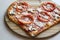 Pizza in the form of a heart