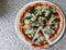 Pizza Gorgonzola spinach Vegetables food italia Restaurant