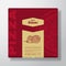 Pizza with Hot Salami Sausage Realistic Cardboard Box Mockup. Abstract Vector Packaging Design or Label. Modern