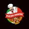 Pizza House Promotional Logo with Cook in Hat