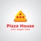Pizza house vector logo design