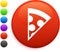 Pizza icon on round internet button