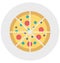 Pizza Illustration Color Vector Isolated Icon easy editable and special use for Leisure,Travel and Tour