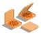 Pizza isometric