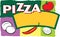Pizza Label Illustration