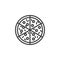 Pizza line icon