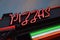 Pizza neon sign