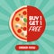 Pizza promotional sale design