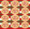 Pizza retro background