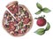 Pizza Set Tomato Basil Illustration