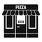 Pizza street shop icon, simple style