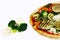 Pizza vegetables isolated,restaurant italian food