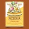 Pizzeria Delicious Italian Recipe Banner Vector