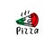 Pizzeria, pizza, slice of pizza, logo design. Food, fast food, catering and restaurant, vector design