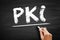 PKI - Public Key Infrastructure is a set of roles, policies, hardware, software and procedures needed for digital certificates and