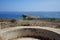 Place for artillery mounts, cannons at Fort Campbell. Selmun, Mellieha, Malta.