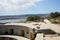 Place for artillery mounts, cannons at Fort Campbell. Selmun, Mellieha, Malta.