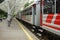 Place boarding  a train. Children railway. Nizhny Novgorod. Russia