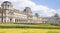 Place Carrousel, Louvre. Tourists walk and take pictures