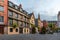 Place du Lieutenant-Aubert with famos old buildings in Rouen, Normandy, France