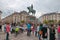 Place du Martroi, the main square of Orleans - France