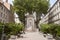 Place gailleton square with its monument and fountain in the Old Lyon Vieux Lyon, on the Presqu`ile district.