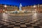 Place Massena and Fountain du Soleil at Dawn, Nice