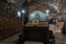 Place for prayer with the icon of Jesus Christ in the interior of the Tomb of the Virgin on foot of the mountain Mount Eleon -