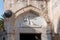 Place of the third stop of Jesus Christ on the way to execution on Via Dolorosa street in old city of Jerusalem, Israel