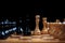 placed chess pieces on a dark background, the concept of confrontation, fair and unfair play, political games, rivalry