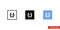 Placeholder thumbnail json icon of 3 types color, black and white, outline. Isolated vector sign symbol