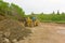 Placer mining at a small claim in the yukon territories