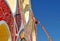 Placing bulbs at the fair, Seville, Andalusia, Spain