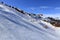 Plagne Aime 2000, Winter landscape in the ski resort of La Plagne, France