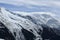 Plagne Centre, Winter landscape in the ski resort of La Plagne, France