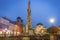 Plague Column in Kosice at night