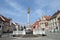 Plague column at Main Square of the city of Maribor in Slovenia