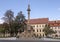 Plague Column of Virgin Mary, Hradcanske Square, Hradcany, Prague, Czech Republic