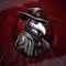 Plague Doctor Logo Illustration: Vector Graphic for E-Sport and Sports Teams