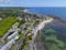 Plaice Cove aerial view, Hampton, NH, USA